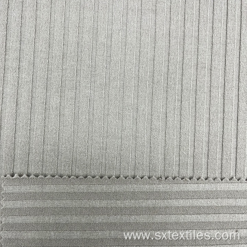 7x6 rib knitted stripe fabric polyester spandex